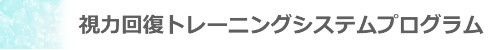 見出し_視力回復トレーニングシステムプログラム